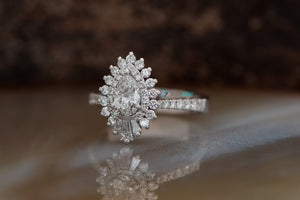 Custom order for Zachary 1.4 carat Vintage Gatsby engagement ring