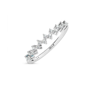 Micro pave ring-Diamond wedding Band 0.15 ct