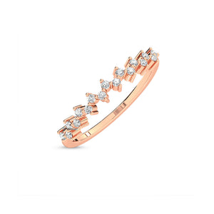 Micro pave ring-Diamond wedding Band 0.15 ct