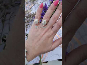1 Carat Diamond promise & 1.20 ct Double Halo Engagement rings. Baguette diamond. Vintage Art deco