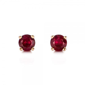 Natural Ruby stud earrings 1/2 carat - SevenCarat