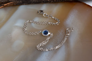 royal blue natural sapphire bracelet 