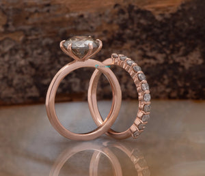 2.2 Carat Salt and Pepper diamond- non traditional wedding ring ideas