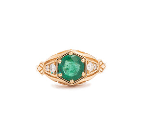 1 Carat vintage Emerald ring