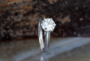 1 carat Solitaire ring-Promise ring-Gold Solitaire Ring-Solitaire diamond gold ring