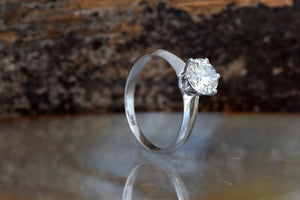 1 carat Solitaire ring-Promise ring-Gold Solitaire Ring-Solitaire diamond gold ring