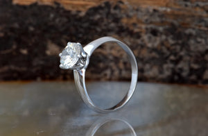 1 carat Solitaire ring-Promise ring-Gold Solitaire Ring-Solitaire diamond gold ring