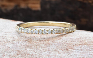 Diamond wedding band- Affordable Wedding Band-Art deco band,bridal jewelry,Diamond band ring,diamond ring,engagement ring,gold diamond ring,Matching rings,nesting band,Stacking gold rings,wedding band,wedding jewelry,wedding ring,yellow gold ring