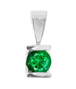 0.60 ct Emerald Pendant-Emerald necklace-Genuine emerald necklace - SevenCarat