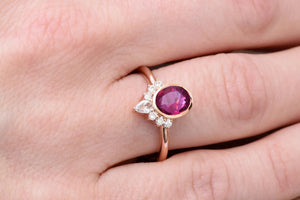 Pink tourmaline ring-Rose gold engagement-Diamond vintage ring-Promise ring-Oval shaped tourmaline engagement ring-Cluster engagement ring-art deco ring,Cluster engagement,Custom Rings,Diamond vintage ring,engagement ring,FREE SHIPPING,gold diamond ring,Pink tourmaline ring,Promise ring,Rose gold engagement,Rose gold ring,tourmaline ring rose,unique engagement,vs,vvs
