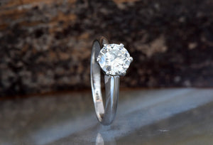 1 1/2 ct Solitaire ring-Gold Solitaire Ring-Solitaire diamond gold ring