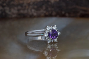 Amethyst engagement ring - SevenCarat