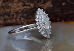 1.2 Carat Gatsby Vintage Engagement Ring