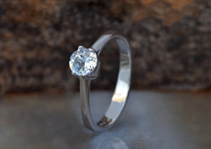 Solitaire diamond ring 0.70 ct diamond-4 prong solitaire ring