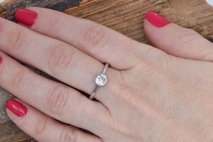 Solitaire diamond ring 0.70 ct diamond-4 prong solitaire ring