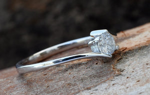 0.30 carat Solitaire ring-14K white Gold