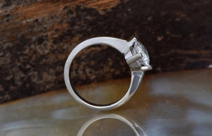 2 carat Diamond ring-Solid gold ring