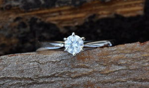 0.20 ct Gold Solitaire Ring