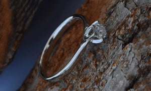 0.20 ct Gold Solitaire Ring