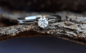 0.20 ct Gold Solitaire Ring