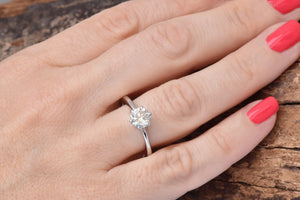 Solitaire 6 prong-Solitaire ring 1/5 ct