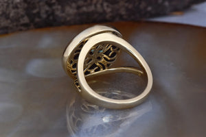Black onyx ring-Vintage diamond ring-Art Deco Onyx ring-Anniversary gifts for wife-Custom ring-Unique Design Wedding Ring-Onyx ring vintage