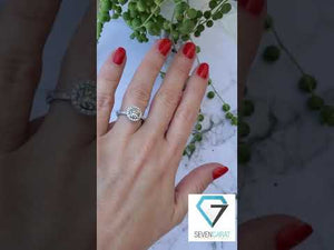 1.5 ct Salt and Pepper diamond engagement ring