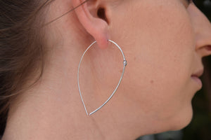 Gift for Women-Art deco earrings-Diamond dangle Earrings-14K white Gold Earrings-Art Design Earrings-Birthday present-Anniversary gift-14k gold earrings,14k white gold,Anniversary gift,Art deco earrings,Art Design Earrings,Birthday present,Diamond dangle,diamond earrings,FREE SHIPPING,Gift for Women,solitaire earrings,wedding earrings,wedding jewelry