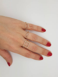 Art nouveau ring-Diamond  Ring- Diamond Oval Ring-14k rose gold ring- Fashion jewelry- Gold Statement Ring-Minimalist ring-Micro pave band