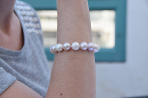 Pearl bracelet-Wedding Freshwater Pearl Bracelet-Beaded bracelet-Bridal Jewelry-Anniversary gift-anniversary gift,Art deco bracelet,Beaded bracelet,bridal jewelry,bridesmaid gift,freshwater pearl,gift for her,Gold pearl bracelet,Pearl bracelet,pearl necklace gift,vs,vvs,wedding bracelet,wedding jewelry,white pearl bracelet