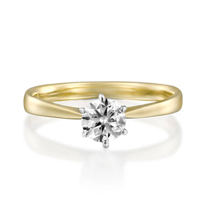 Solitaire diamond ring-Solitaire ring-Diamond Engagement Ring-0.40 Carat-Promise ring-Art deco ring-Gold Solitaire Ring-Solid gold ring