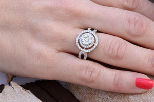 Cluster engagement ring-Diamond Engagement Ring-Halo engagement ring-Promise ring-Bridal ring-Art deco engagement ring-Halo engagement ring-Art deco engagement,bridal jewelry,Cluster engagement,Custom Ring,diamond engagement,diamond ring,engagement ring,Halo engagement ring,Halo ring,Promise ring,vs,vvs,wedding ring,white gold ring,womens jewelry