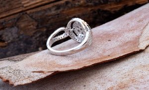 Cluster engagement ring-Diamond Engagement Ring-Halo engagement ring-Promise ring-Bridal ring-Art deco engagement ring-Halo engagement ring-Art deco engagement,bridal jewelry,Cluster engagement,Custom Ring,diamond engagement,diamond ring,engagement ring,Halo engagement ring,Halo ring,Promise ring,vs,vvs,wedding ring,white gold ring,womens jewelry