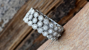 ON SALE!!! Diamond ring 0.96 ct-White Gold Designer Diamond ring  with 48 Diamonds -Art deco ring-Anniversary Gift-Gold Statement Ring-10off,14k yellow gold,anniversary ring,Art deco ring,Diamond,diamond ring,engagement ring,Gold Statement Ring,Multistone rings,Round,Unique diamond ring,vs,vvs,wedding jewelry,wedding ring,women jewelry,women ring,yellow gold ring