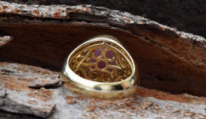 Ruby statement ring-Ruby ring-Art deco ring-Gold Ring-Women Jewelry-14k gold ring,Art deco ring,Boho ring,engagement ring,Fashion ring,For her gift,FREE SHIPPING,Gemstone,inspirational ring,Oval,Ring,Ruby ring,Ruby stackable ring,solitaire ring,Statement Rings,vs,vvs,woman ring
