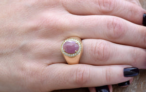 Ruby statement ring-Ruby ring-Art deco ring-Gold Ring-Women Jewelry-14k gold ring,Art deco ring,Boho ring,engagement ring,Fashion ring,For her gift,FREE SHIPPING,Gemstone,inspirational ring,Oval,Ring,Ruby ring,Ruby stackable ring,solitaire ring,Statement Rings,vs,vvs,woman ring