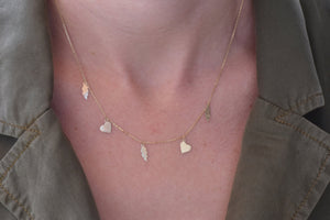 Minimalist Necklace-Gold Layered Necklaces Set-bff gifts women-Fashion jewelry-For her-Delicate Necklace-Solid gold necklace-FREE SHIPPING