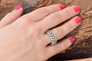 ON SALE!!! Diamond ring 0.96 ct-White Gold Designer Diamond ring  with 48 Diamonds -Art deco ring-Anniversary Gift-Gold Statement Ring-10off,14k yellow gold,anniversary ring,Art deco ring,Diamond,diamond ring,engagement ring,Gold Statement Ring,Multistone rings,Round,Unique diamond ring,vs,vvs,wedding jewelry,wedding ring,women jewelry,women ring,yellow gold ring