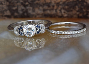 Leaf engagement ring diamond-Art deco wedding set-Diamond leaf ring-Gold Ring -Promise ring-Leaf rings set-Engagement set-Bridal set ring-1 carat diamond ring,Art deco wedding,Bridal set ring,diamond engagement,Diamond leaf ring,engagement ring,for her,gold ring,Halo engagement ring,Leaf engagement ring,Leaf rings set,promise ring,wedding sets