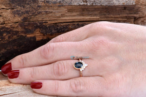 Blue green sapphire ring-Gatsby ring-Diamond vintage ring-Promise ring-Oval sapphire engagement ring-Oval cut sapphire-Oval halo ring-art deco ring,Blue green sapphire,Custom Rings,engagement ring,Gatsby ring,gold diamond ring,Oval cut sapphire,oval engagement ring,Oval halo ring,Oval shaped sapphire,oval vintage ring,Promise ring,solid gold ring,vs,vvs