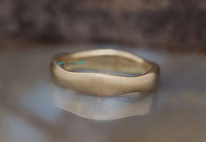 Thin band for her for him-Stackable Ring-Solid gold ring band-Solid gold ring men-Mens wedding bands gold-Mens wedding bands gold inlay