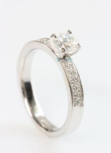 Solitaire diamond ring-Engagement ring-Solitaire ring-14K Yellow Gold Ring-0.70 ct diamond -Women Jewelry-Anniversary present-Promise ring