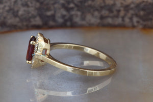 Tourmaline ring-Solid gold ring-Engagement Ring-Oval Cut Engagement Ring-Tourmaline ring-promise ring-Oval halo ring-Gold Solitaire Ring-anniversary gift,diamond ring,engagement ring,Gemstone,Gold Solitaire Ring,Halo wedding ring,natural diamonds,Oval Cut Engagement,oval halo ring,promise ring,Ring,Solid gold ring,tourmaline ring,tourmaline ring gold,vs,vvs,yellow gold ring