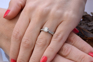 ON SALE 1 carat diamond ring !!!White Gold Engagement Ring -Diamond Engagement Ring -White Gold Ring-Art deco engagement ring-1 carat diamond,10off,art deco engagement,bridal jewelry,diamond engagement,diamond ring,engagement ring,Engagement Rings,For Her,natural diamond,ON SALE,Promise ring,sevencarat,vs,vvs,wedding jewelry,womens jewelry,womens ring
