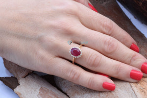 Vintage engagement ring set-1.2 ct Ruby diamond engagement ring-Ruby engagement ring-Vintage rings engagement-Ruby ring vintage-Promise Ring-Anniversary Ring,Diana Ring,Edwardian  ring,Multistone ring,Oval halo ring,Oval ruby ring,oval vintage ring,Promise Ring,Ruby engagement ring,Ruby ring vintage,solid gold ring,vintage ring,vs,vvs