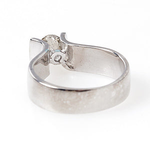 Diamond Engagement Ring-White Gold Engagement Ring-Cluster ring-Promise ring-Solid gold ring-Twig engagement ring-Gold Solitaire Ring