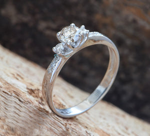 Cluster engagement ring-Art deco ring-Engagement diamond ring-Custom ring-Anniversary ring-Solid gold ring-Three Stone Engagement Ring-Anniversary gift,Art deco ring,Cluster ring,dainty ring,diamond ring,engagement ring,matching ring,micro pave ring,Multistone ring,platinum ring,Promise Ring,Round,solid gold ring,Three Stone Ring,vs,vvs