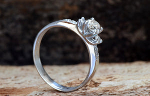 Cluster engagement ring-Art deco ring-Engagement diamond ring-Custom ring-Anniversary ring-Solid gold ring-Three Stone Engagement Ring-Anniversary gift,Art deco ring,Cluster ring,dainty ring,diamond ring,engagement ring,matching ring,micro pave ring,Multistone ring,platinum ring,Promise Ring,Round,solid gold ring,Three Stone Ring,vs,vvs
