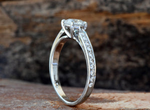 ON SALE 1 carat diamond ring !!!White Gold Engagement Ring -Diamond Engagement Ring -White Gold Ring-Art deco engagement ring-1 carat diamond,10off,art deco engagement,bridal jewelry,diamond engagement,diamond ring,engagement ring,Engagement Rings,For Her,natural diamond,ON SALE,Promise ring,sevencarat,vs,vvs,wedding jewelry,womens jewelry,womens ring