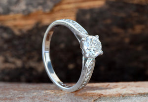 ON SALE 1 carat diamond ring !!!White Gold Engagement Ring -Diamond Engagement Ring -White Gold Ring-Art deco engagement ring-1 carat diamond,10off,art deco engagement,bridal jewelry,diamond engagement,diamond ring,engagement ring,Engagement Rings,For Her,natural diamond,ON SALE,Promise ring,sevencarat,vs,vvs,wedding jewelry,womens jewelry,womens ring